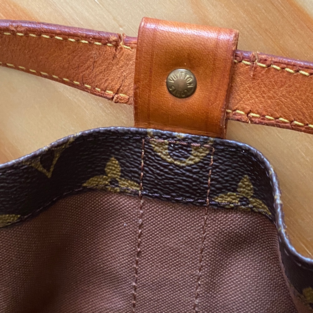 Louis Vuitton Brown Monogram Canvas and Tan Leather Backpack - Picture 9 of 9